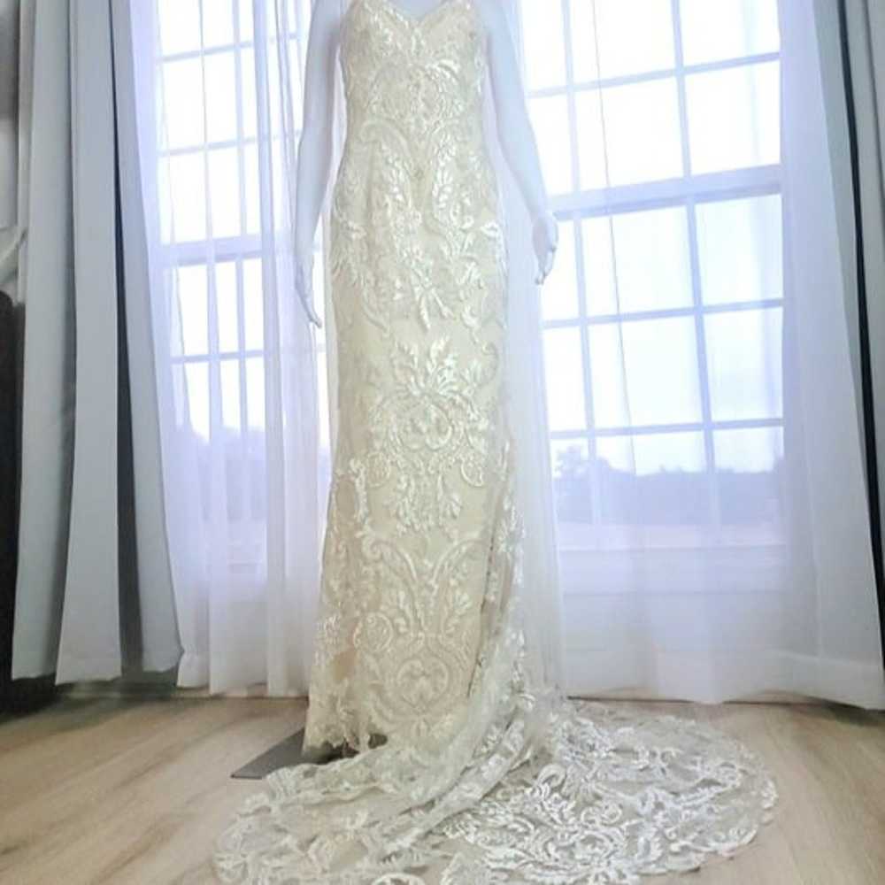 Casablanca Bridal #2326 Strapless Fit & Flare Cha… - image 2