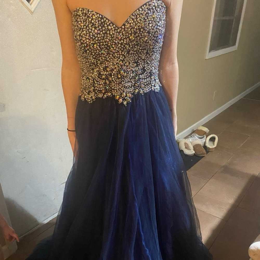 Blue prom dress from David’s bridal! - image 2