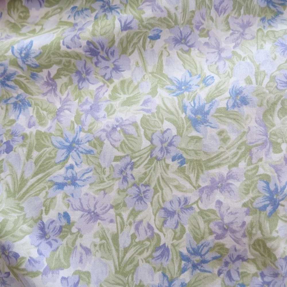 Vintage LAURA ASHLEY 90s Blue Purple Floral Print… - image 8