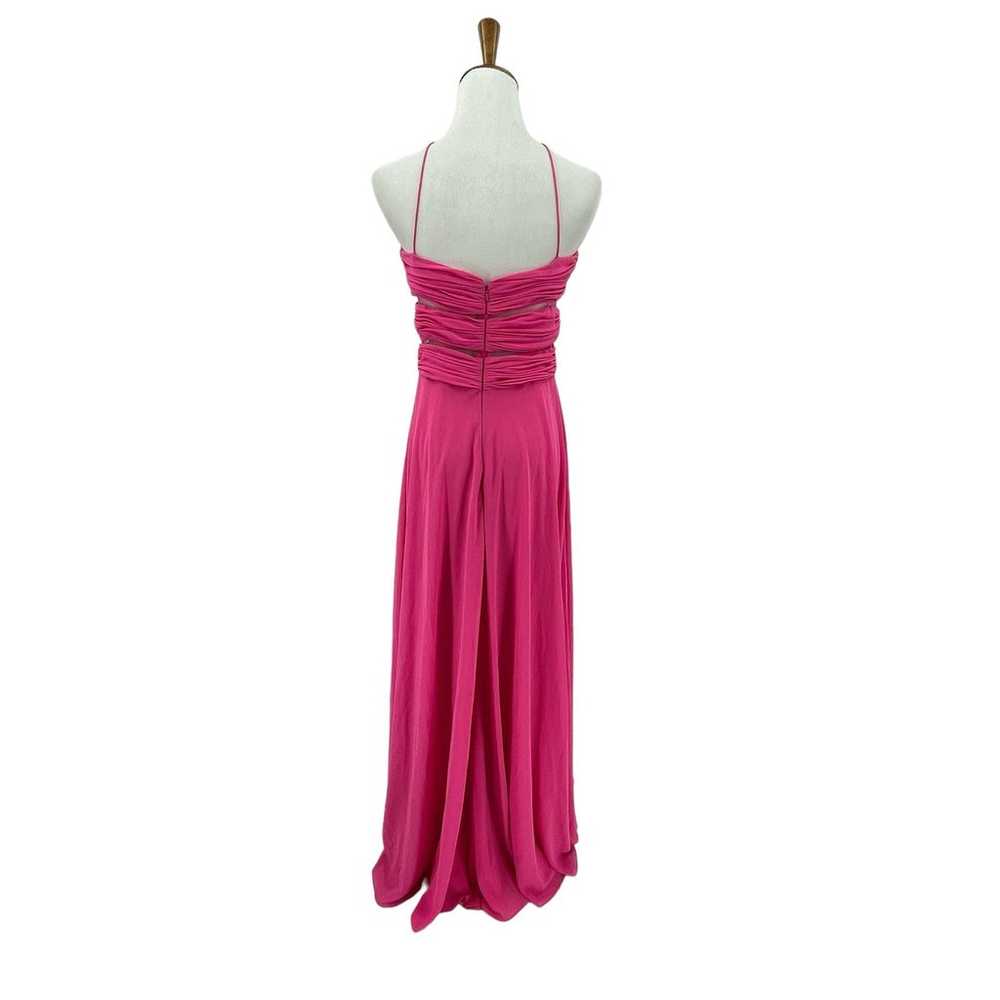 Cache Dress Womens Size 8 High Low Chiffon Pink P… - image 5