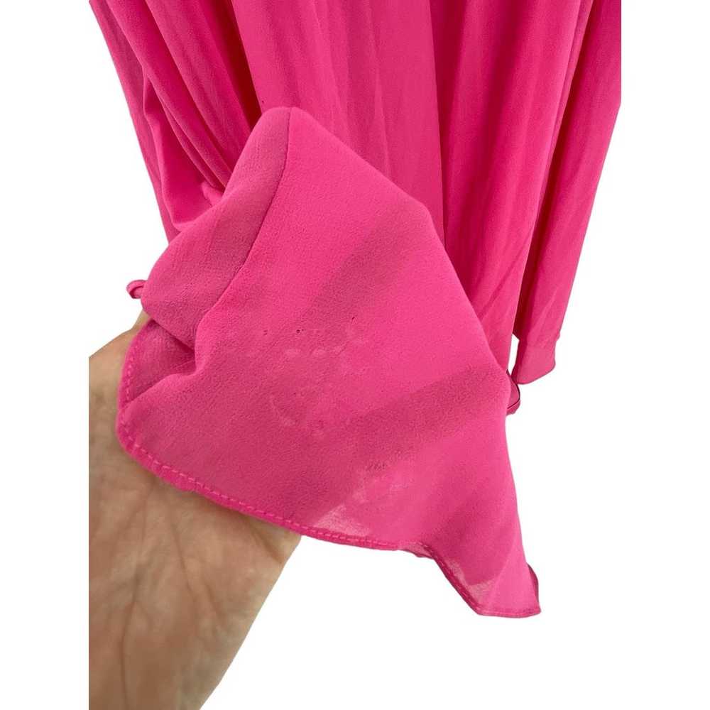Cache Dress Womens Size 8 High Low Chiffon Pink P… - image 6