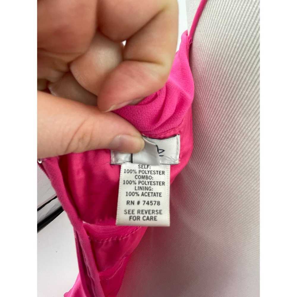 Cache Dress Womens Size 8 High Low Chiffon Pink P… - image 9