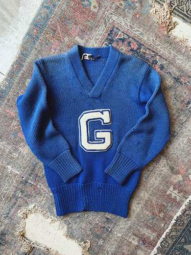 Vintage “G” Varsity Sweater - Size Small