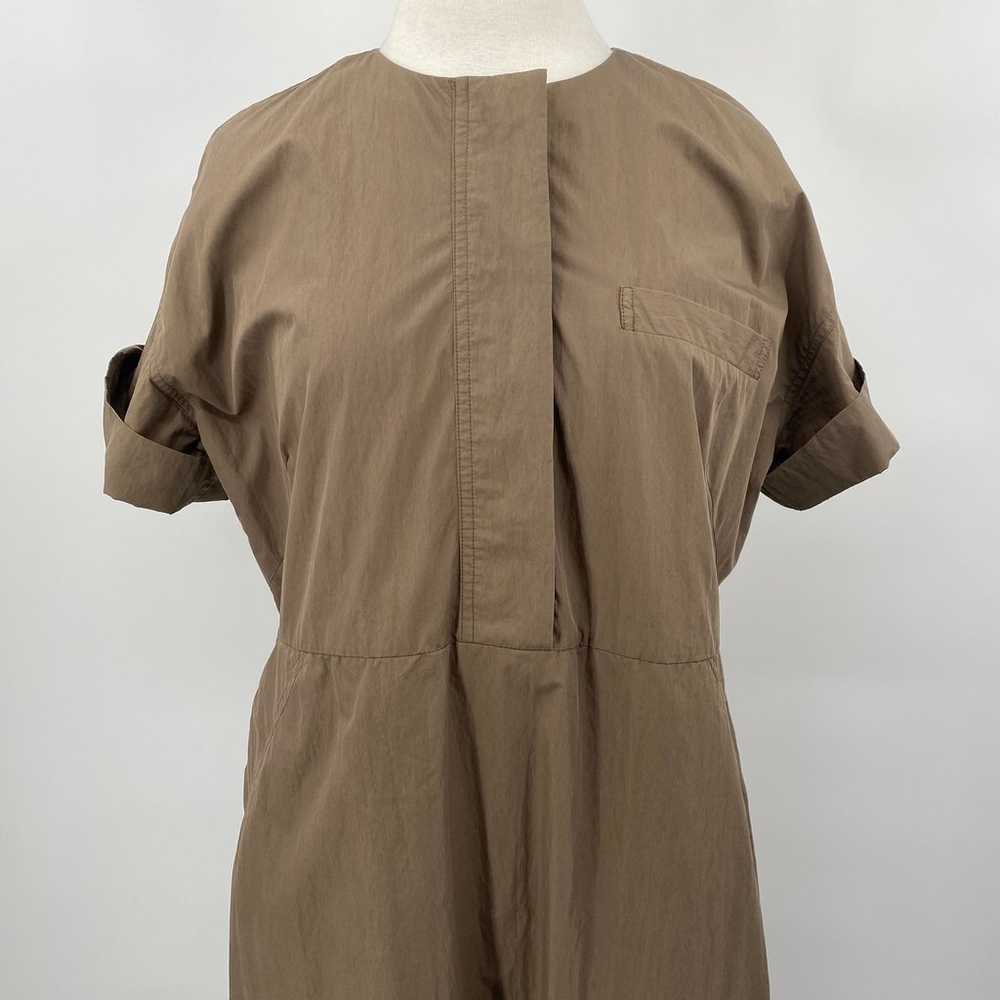 CO Essentials Midi Dress Button Up Cuffed Short S… - image 4