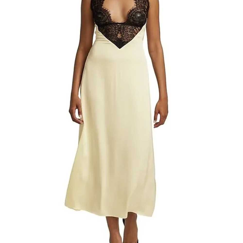 $388 RONNY KOBO  Dida Lace Midi-Dress - Ivory Bla… - image 4