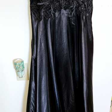 Black Strapless Prom Dress