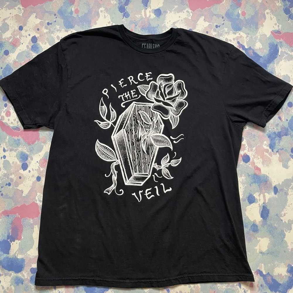 Pierce The Veil Fearless Records Black & White Sh… - image 1