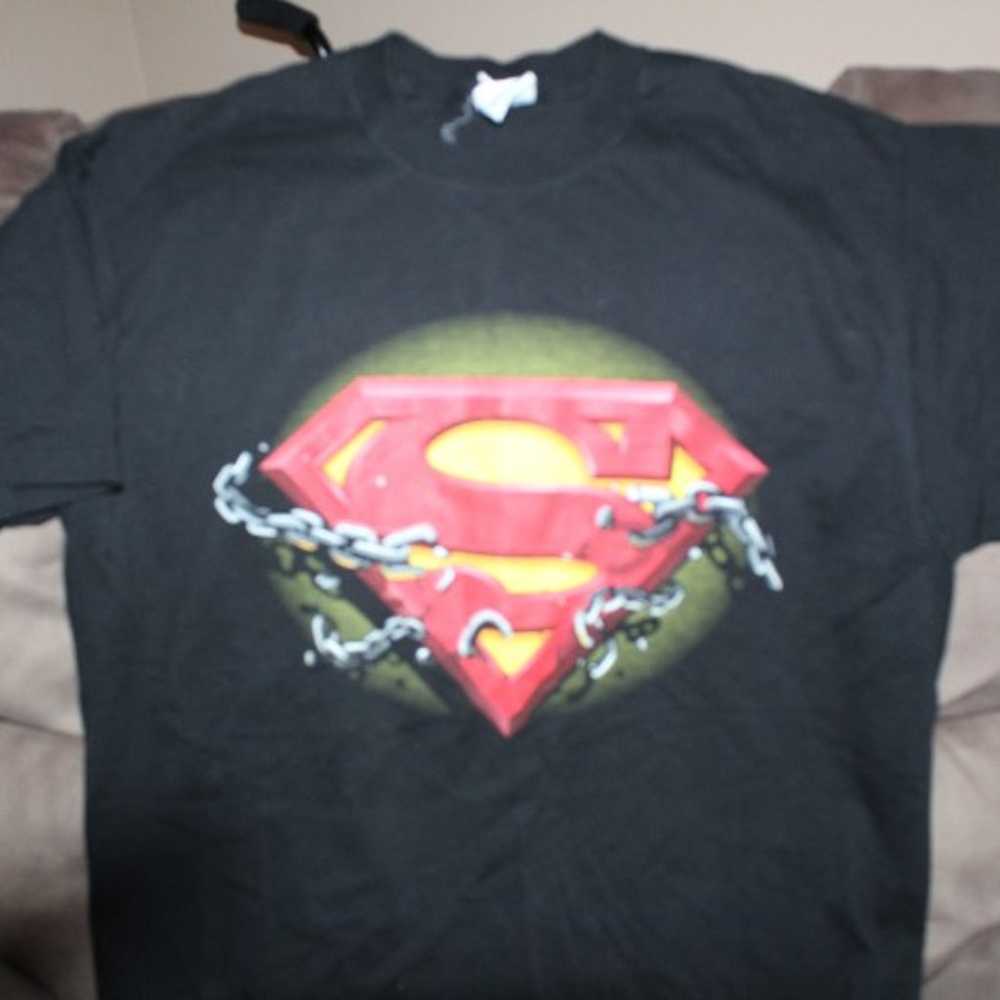 2 Six Flags T-shirts Superman Roller Coaster - image 1