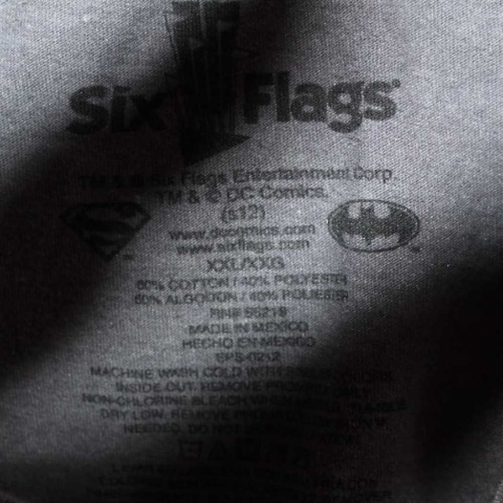 2 Six Flags T-shirts Superman Roller Coaster - image 6