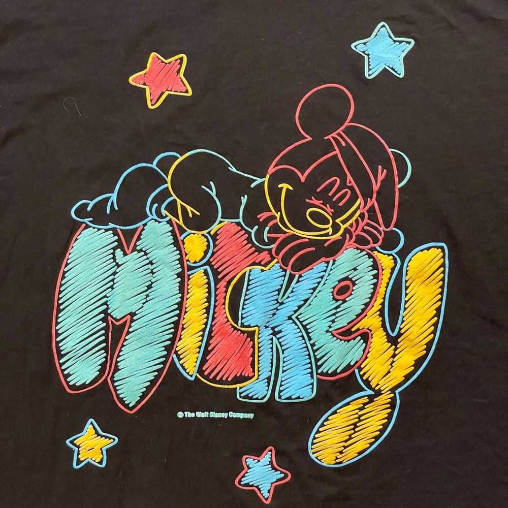 Vintage 3XL Disney Mickey Shirt Black - image 2