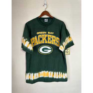 Vintage 90s Dynasty Green Bay Packers Tie Dye Shi… - image 1