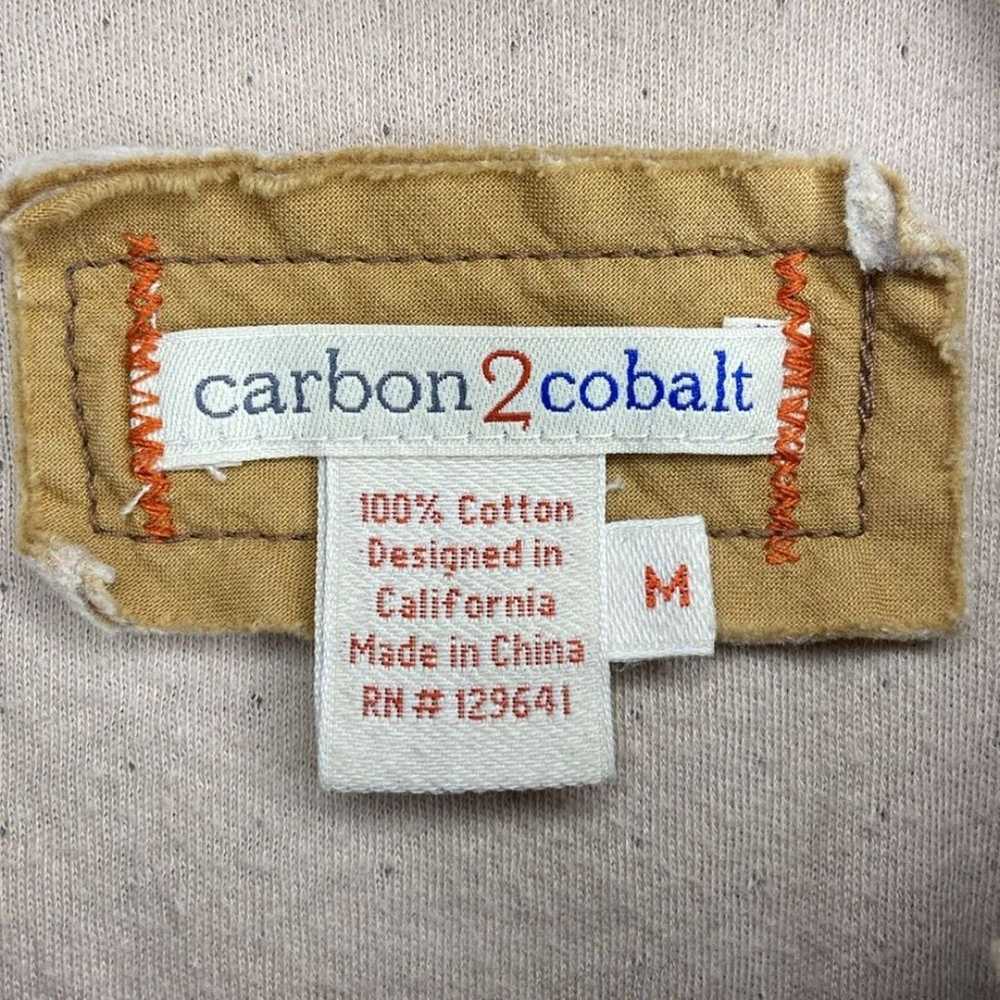 Carbon 2 Cobalt Henley Shirt Mens Medium Distress… - image 2