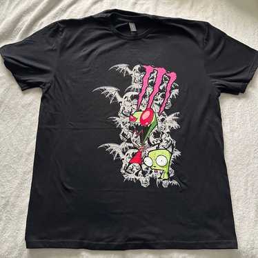 Avenged Skull Invader Zim Grunge Shirt, Mens Size 