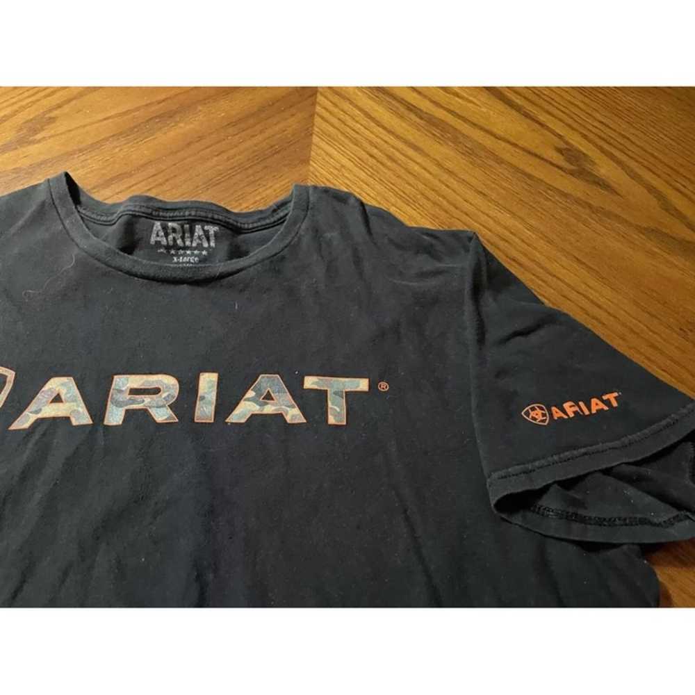 Ariat Mens Black/Orange Short Sleeve Shirt! XL - image 4