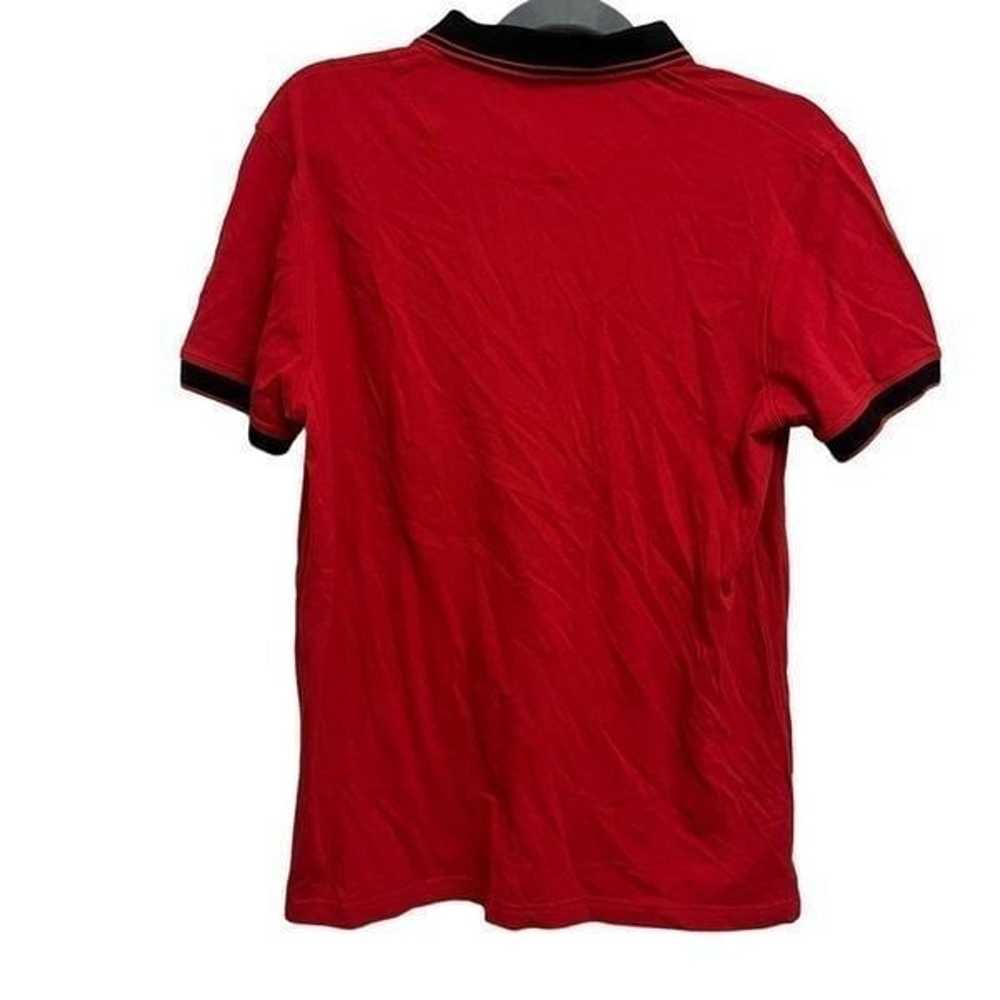 Roberto Cavalli Men’s Red Polo Collar Shirt Size … - image 4