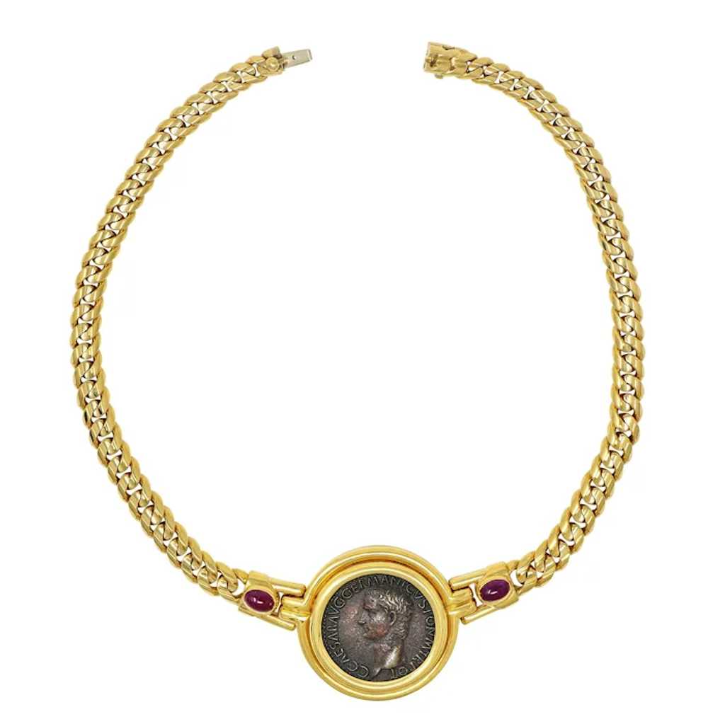 Bulgari Ruby Ancient Coin 18 Karat Gold Monete Ro… - image 2