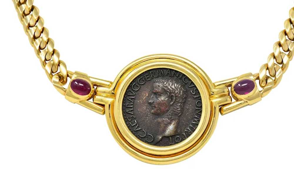 Bulgari Ruby Ancient Coin 18 Karat Gold Monete Ro… - image 4