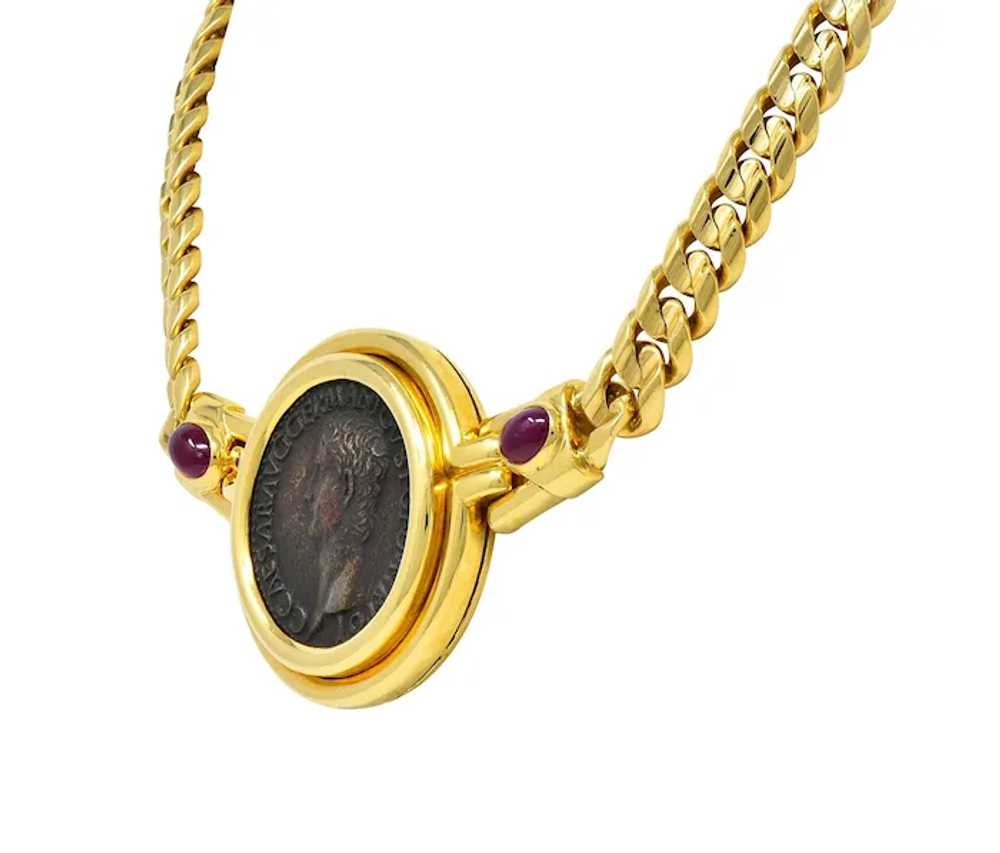 Bulgari Ruby Ancient Coin 18 Karat Gold Monete Ro… - image 9