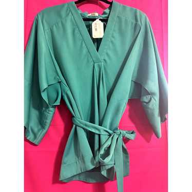 TOME Rent the runway  3/4 Sleeve Teal Blouse |Size