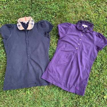 2 authentic burberry polo shirts