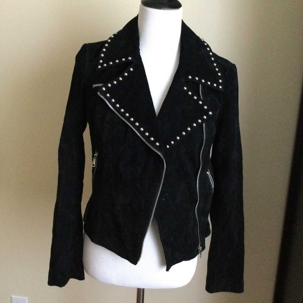 Bebe sued leather jacket - image 1