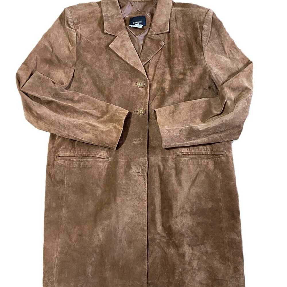 Brown suede leather women’s jacket - image 2
