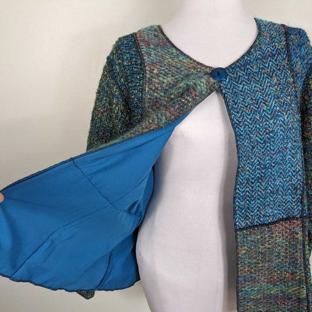 Mirasol Vintage Jacket Coat Patchwork Tweed Color… - image 5