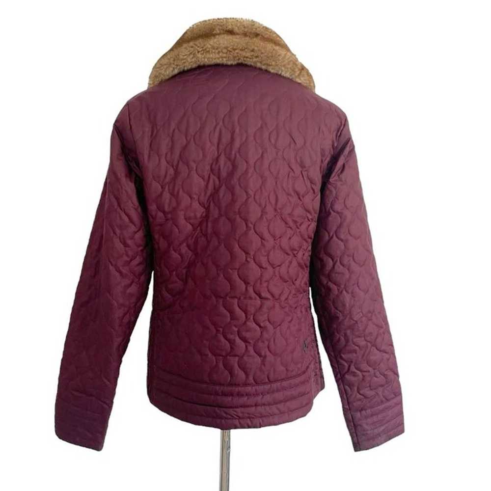 Marmot Size Medium Jacket Full Zip Faux Fur Quilt… - image 6