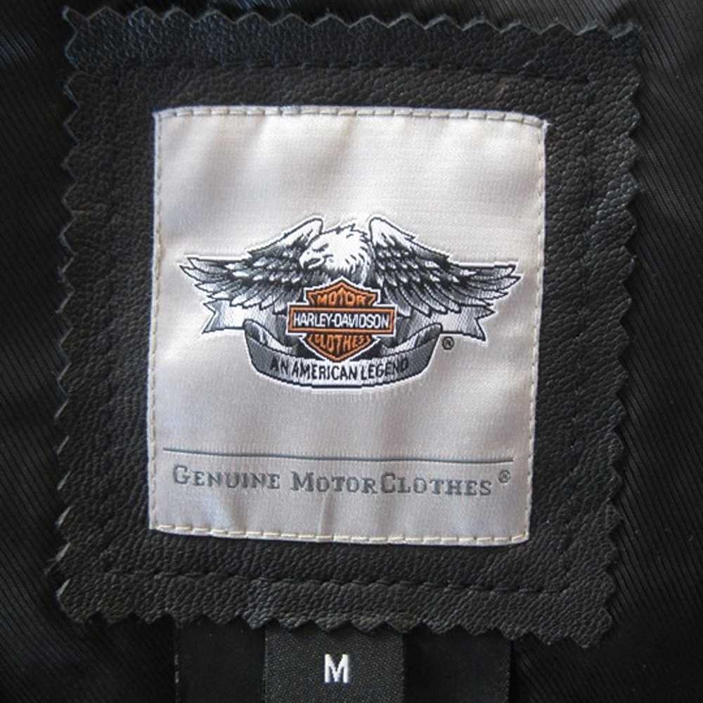 Harley-Davidson Vest Womens Black Leather Motorcy… - image 7