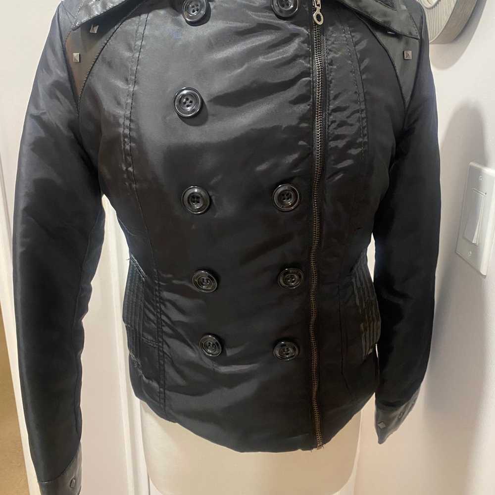 Pepe Jeans rare black military style jacket m - image 1