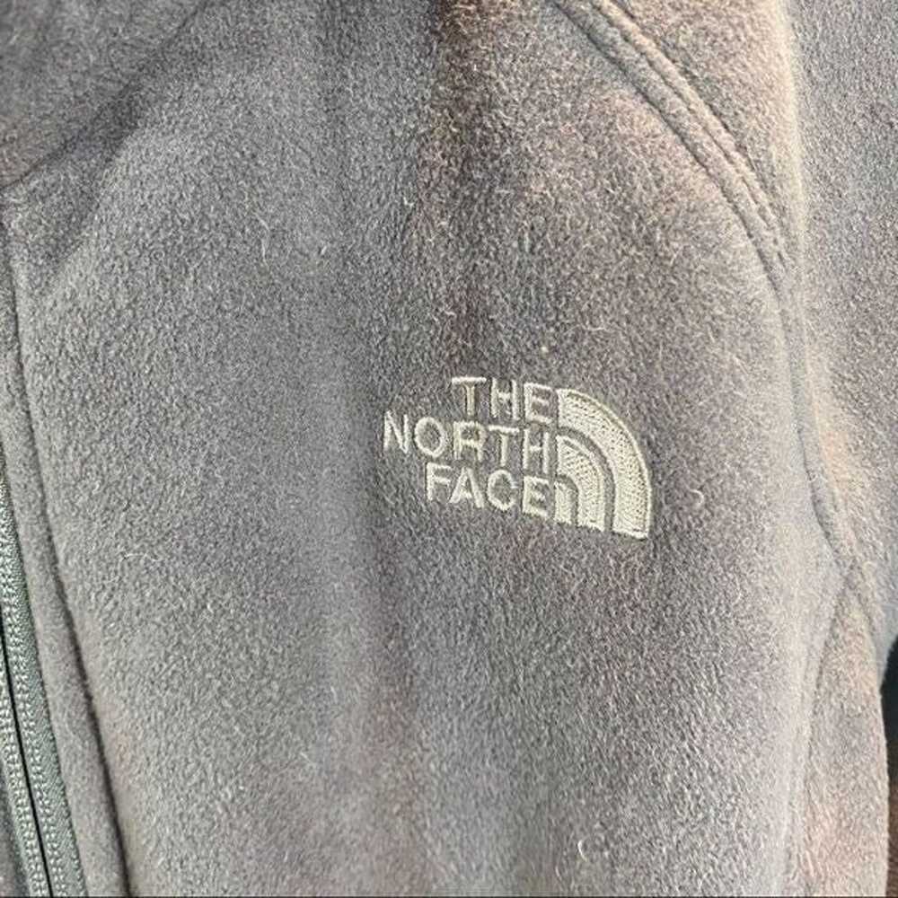 Ladies North Face Grey Fleece Lined Jacket Medium - image 12