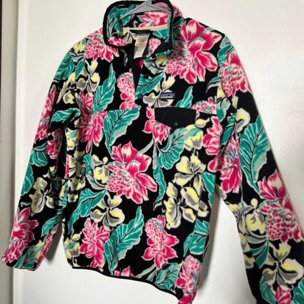 PATAGONIA floral Print Synchilla Snap T Fleece Pu… - image 2