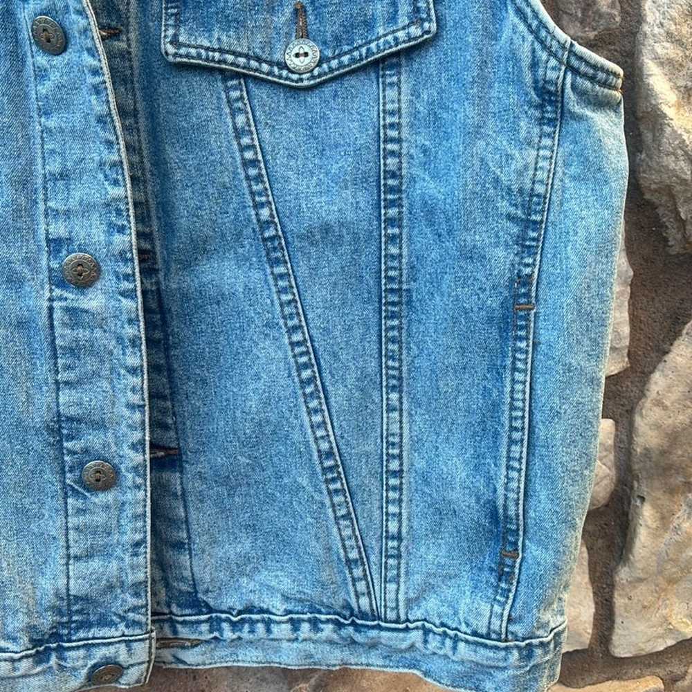 Calamity Jeans Denim Vest Western Vintage Made in… - image 7
