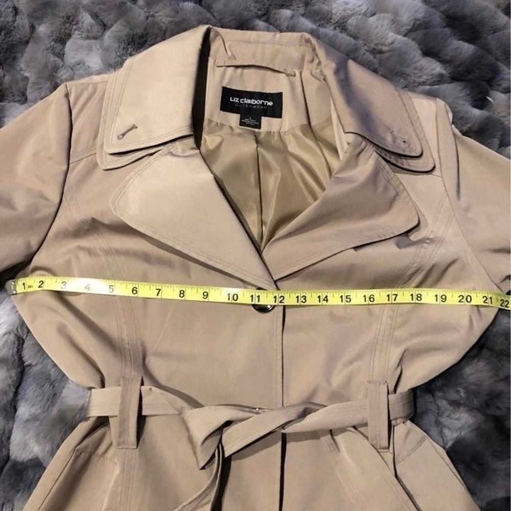 NWOT Liz Claiborne Outerwear Belted Trench Coat - image 5