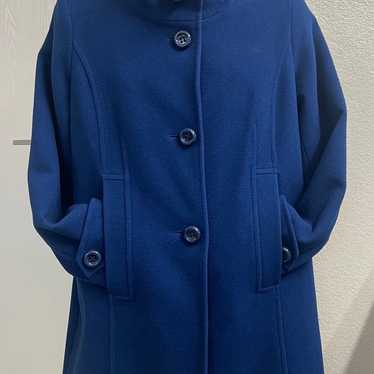 Pendleton Midi Long Coat  Women SZ 14 Blue Trench… - image 1