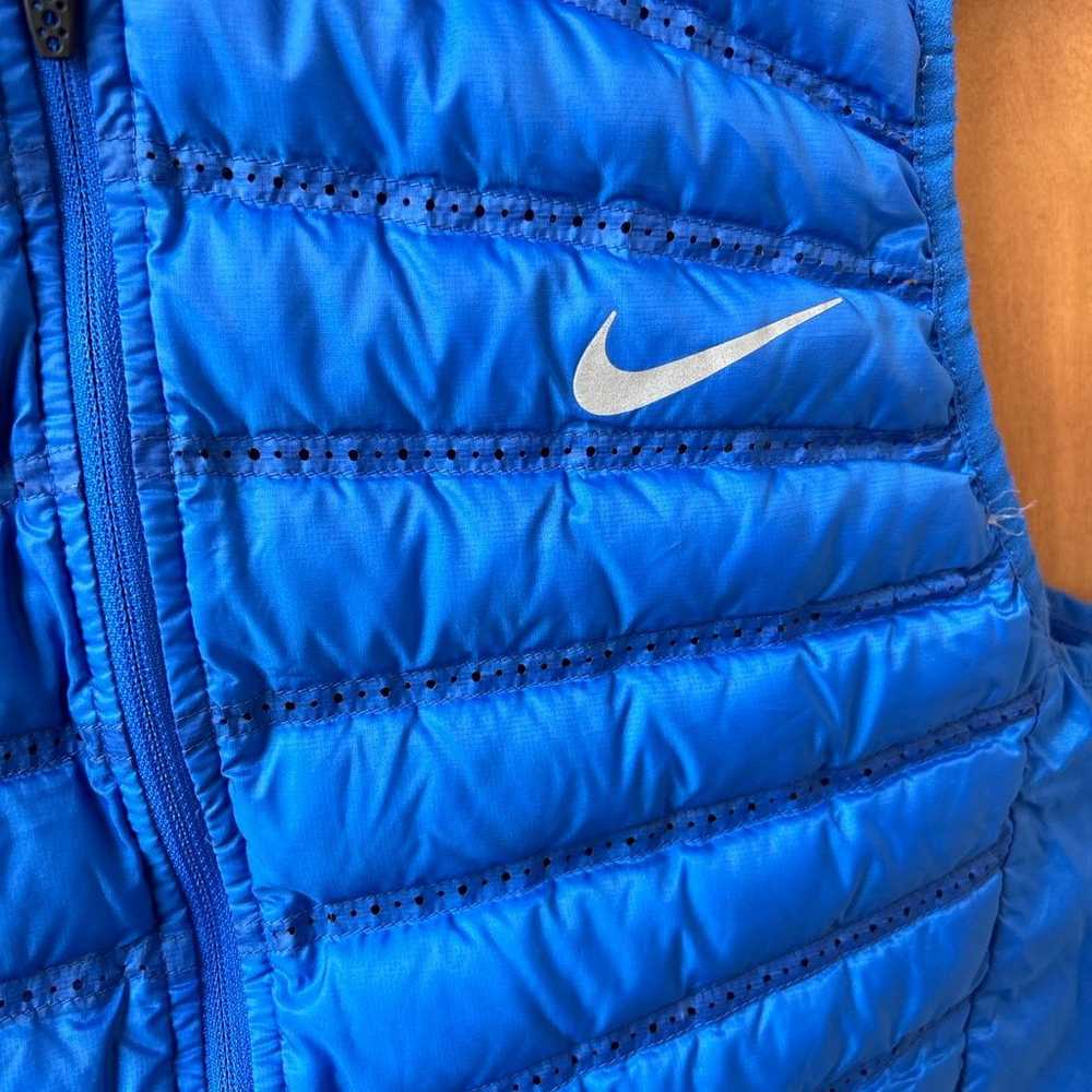Nike Aeroloft Blue Down Running Vest - Women’s Si… - image 2
