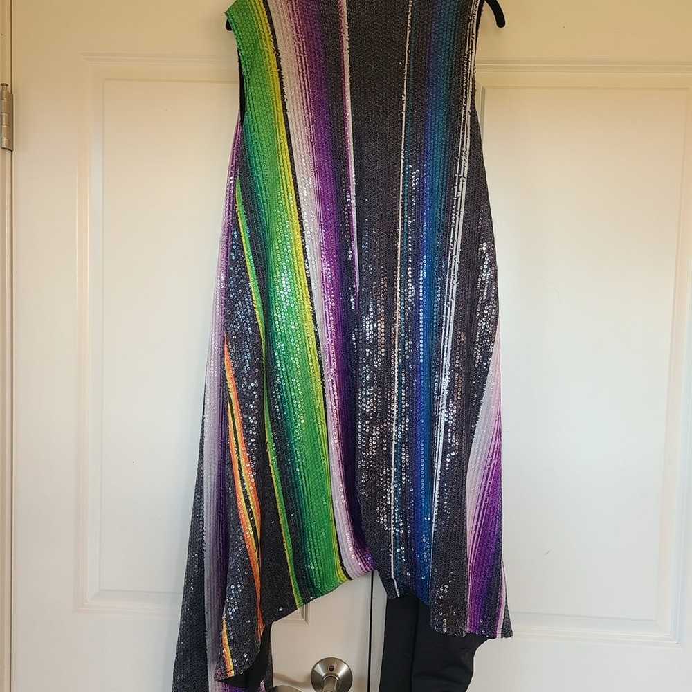 L&B Lucky and Blessed Sequin Cardigan Vest - image 3