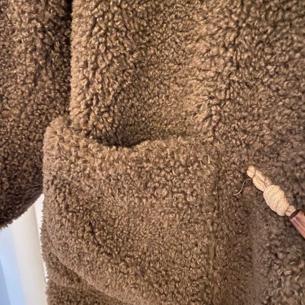 Zara Kid’s Girl’s Plush Faux Fur Teddy hooded Ove… - image 3