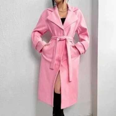 Pink Midi Coat - image 1