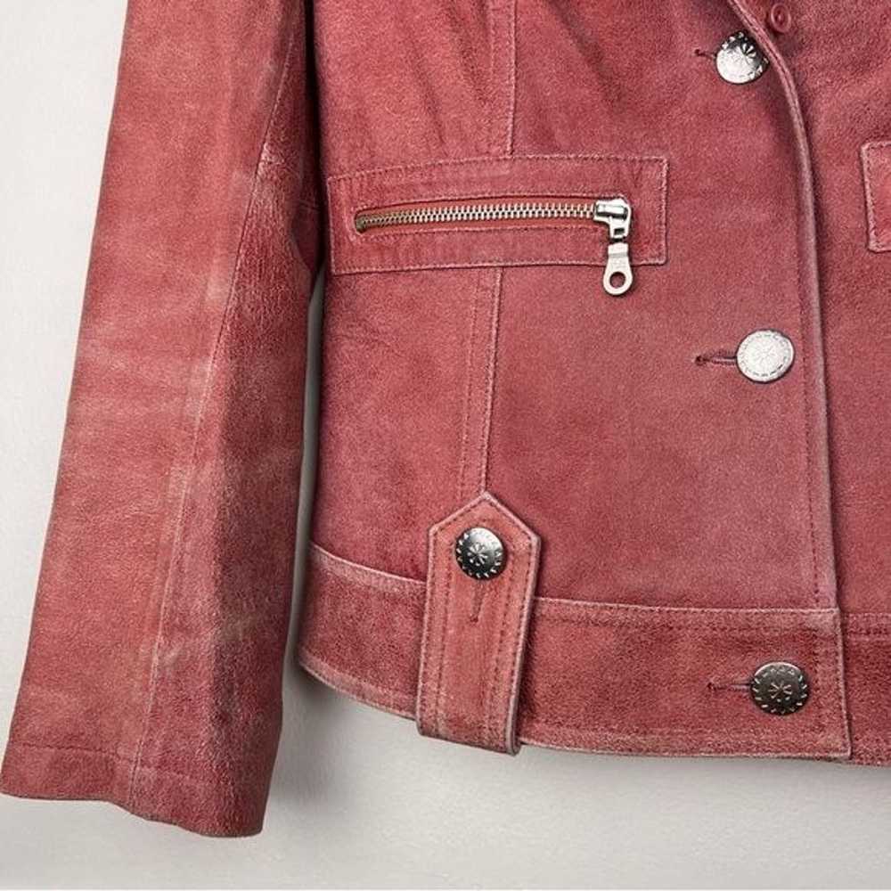 Vintage Y2K Ezza Nordstrom Leather Button Blazer … - image 3