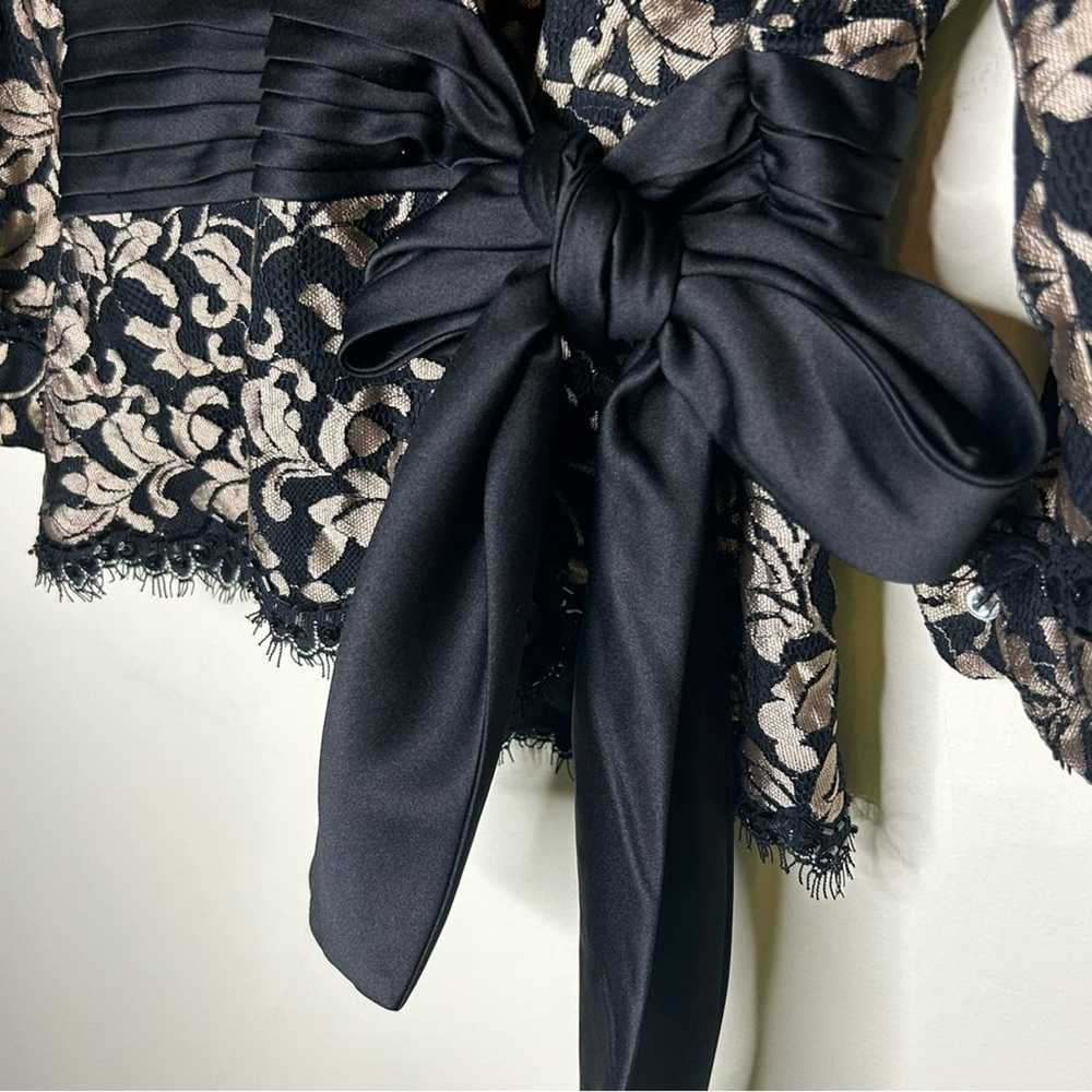 Tadashi Collection Jacket Wrap Black Lace Overlay… - image 3