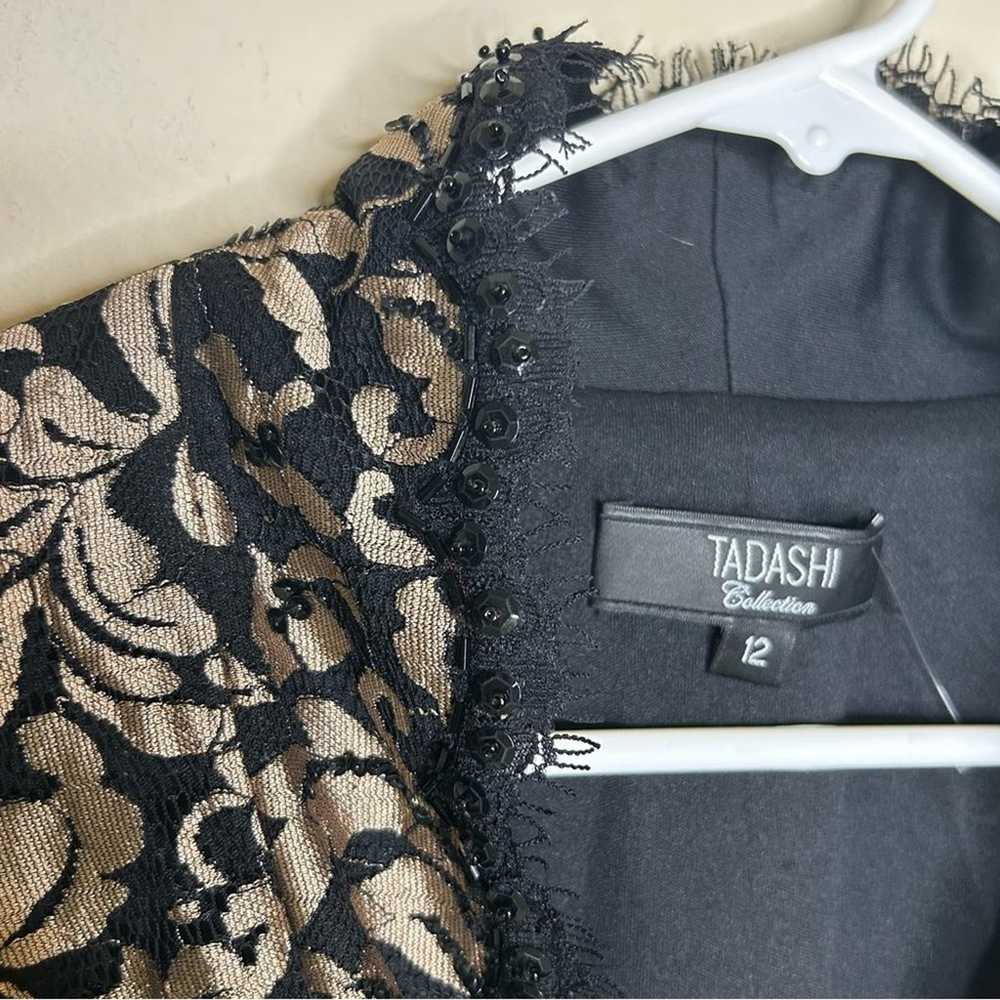 Tadashi Collection Jacket Wrap Black Lace Overlay… - image 4