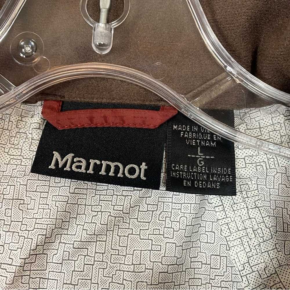 Marmot burnt Orange full zip hooded raincoat wate… - image 5