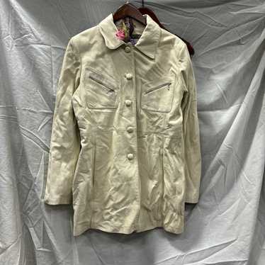 Kenneth Cole Reaction white leather jacket - image 1