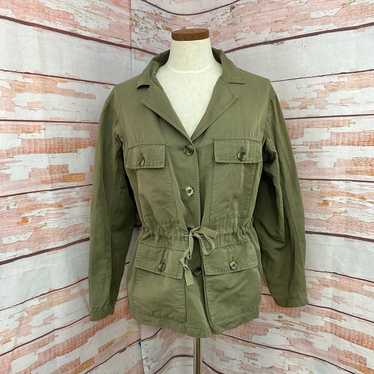 Theory army green cotton jacket - image 1