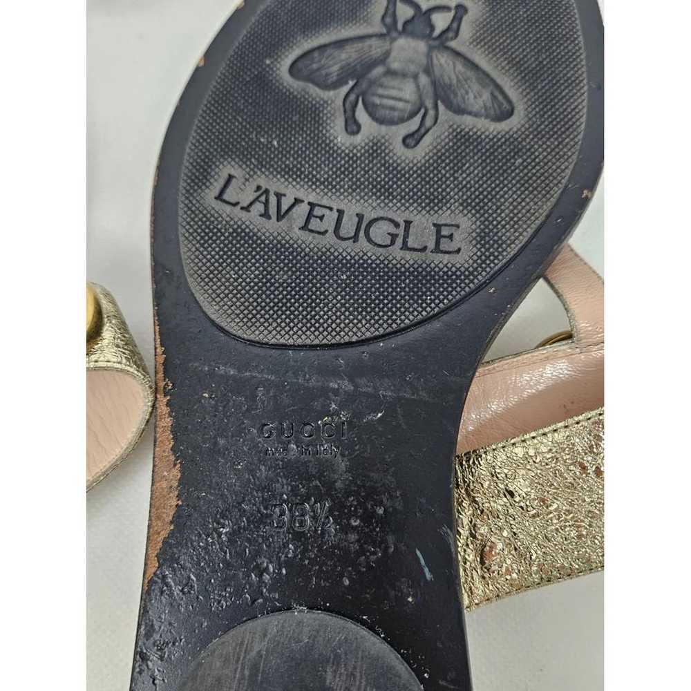Gucci Double G leather sandal - image 7
