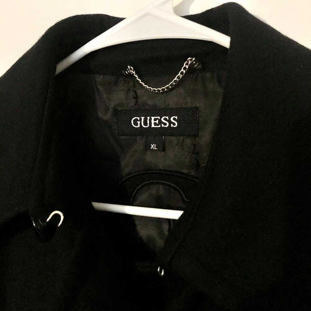 Guess Black Wool Blend Double Breasted Button Fro… - image 9