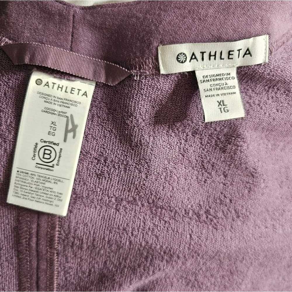 ATHLETA Purple Cocoon Wrap With Pockets - image 9