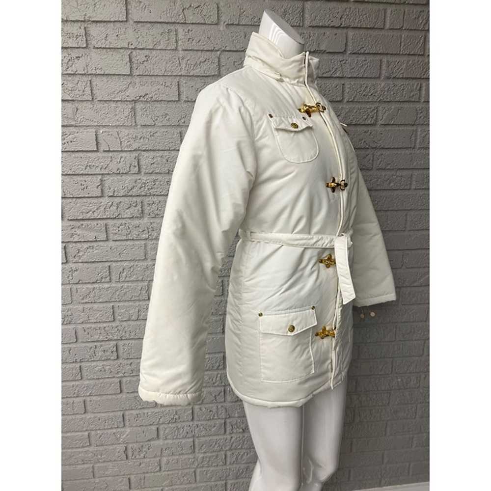 Calvin Klein Girls Ivory Puffer Coat With Gold To… - image 6
