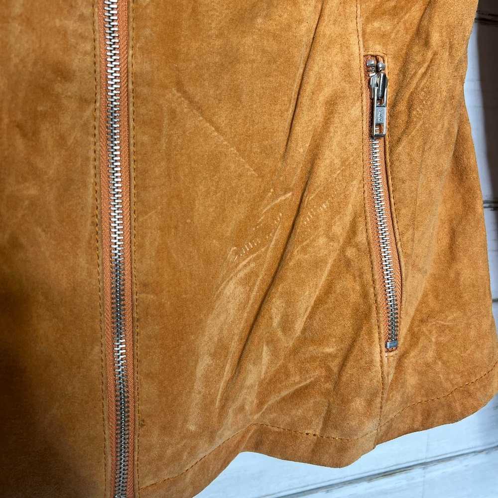 Mark Allen Suede Leather Jacket Caramel Brown Siz… - image 10